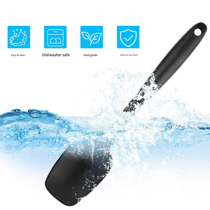 6-Piece Red Silicone Spatula Set - Heat-Resistant, Non-Scratch Kitchen Tools with Integrated Metal V888-ELOSUNG48425