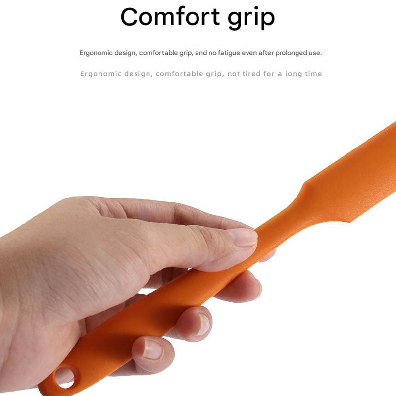 10-Pack Orange Mini Silicone Spatulas - Flexible Baking Scrapers for Flour, Jam, Butter & Cake Decorating V888-ELOSUNG48434