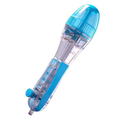 2 PCS Blue Press-Release Bead Pen for 2.6mm Pixel Art - DIY Craft Tool for Hama Beads and Fuse Beads Projects V888-ELOSUNG48448