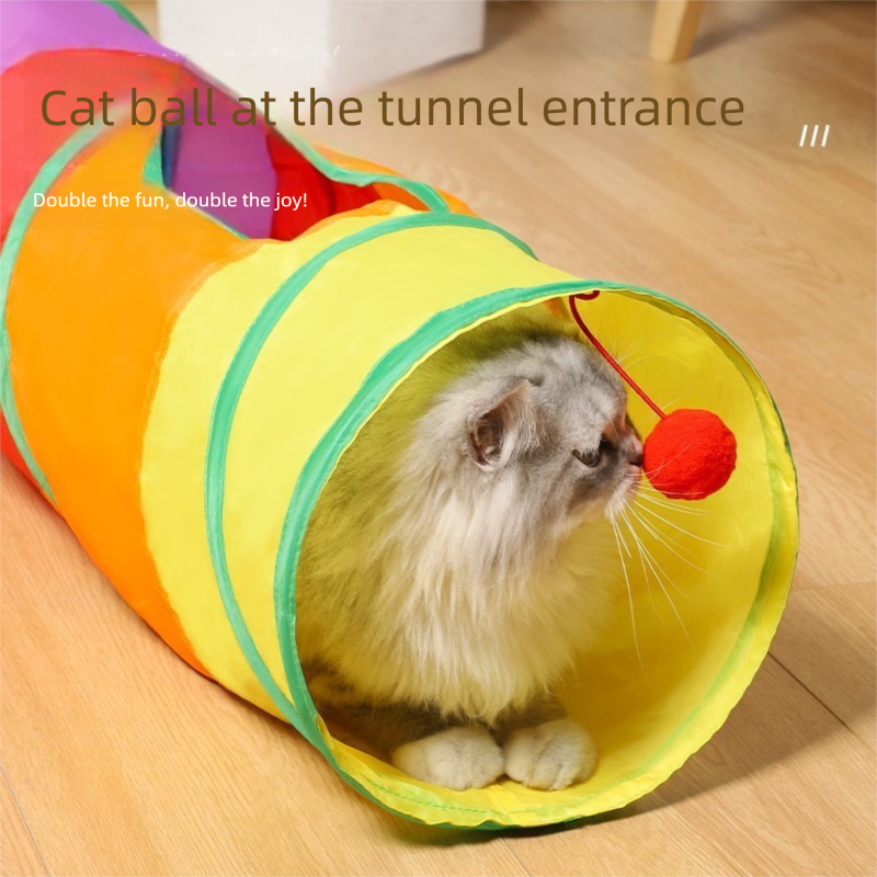 Direct connection type Cat Track Ball Toy - Wave-Shaped Wall Mount Puzzle for Indoor Cats, with Rolling Balls V888-ELOSUNG48463