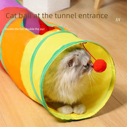 Cat Track Ball Toy - Wave-Shaped Wall Mount Puzzle for Indoor Cats, with Rolling Balls and Suction V888-ELOSUNG48464