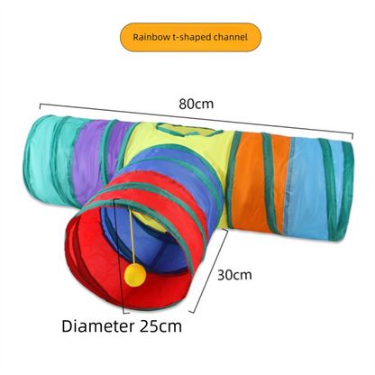 Cat Track Ball Toy - Wave-Shaped Wall Mount Puzzle for Indoor Cats, with Rolling Balls and Suction V888-ELOSUNG48466