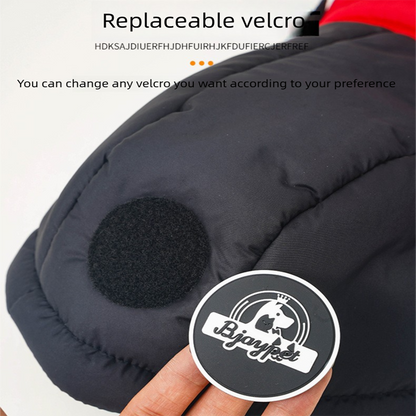 Green Thickened Winter Dog Coat with Reflective Strips - Waterproof, Windproof Pet Jacket for Small to Medium V888-ELOSUNG48542