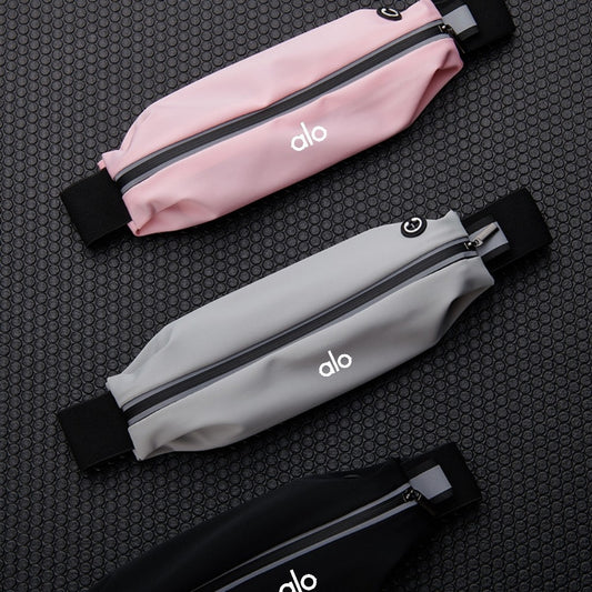 Black Ultra Thin Waist Pack for Phone Up to 6.5 Inch Lightweight Sport Belt Bag for Running Hiking Travel V888-ELOSUNG48575
