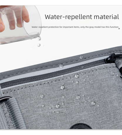 Grey Shock-Absorbing Running & Dog Walking Belt - Integrated Waist Pack with Retractable Traction Rope and V888-ELOSUNG48585