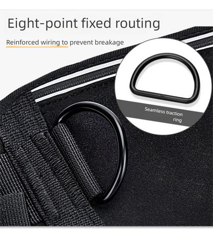 Pink Shock-Absorbing Running & Dog Walking Belt - Integrated Waist Pack with Retractable Traction Rope and V888-ELOSUNG48586