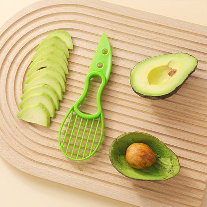 5-Pack Green Multi-Function Fruit Cutter Set - Precision Avocado Slicer with Integrated Pit Remover & Even V888-ELOSUNG48595