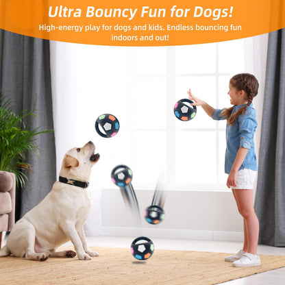 Transparent White Toy: Handheld Bouncing Ball with Sound - TPR Material, 13cm Diameter, Bite-Resistant & V888-ELOSUNG48599