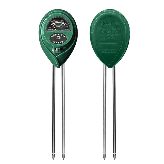 3-in-1 Soil Tester Meter for Moisture, pH and Light Intensity - Battery-Free Analog Probe for Gardening, V888-ELOSUNG48602