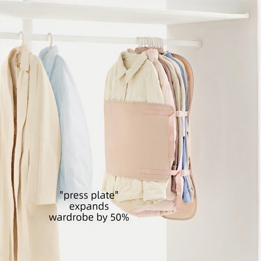 Apricot color Foldable Hanging Compression Board for Wardrobe Organization - 90x58 cm Ultra-Thin Garment V888-ELOSUNG48625