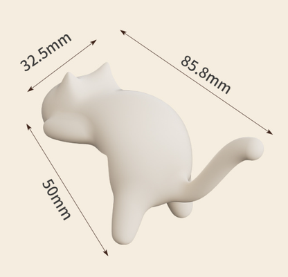 4-Pack Cat-Shaped Desk Hooks - No-Drill Adhesive Mount, Multi-Functional Side Table Organizer for Students & V888-ELOSUNG48642