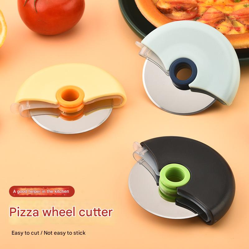 5-Pack Round Wheel Pizza Cutter Set with Protective Covers, Detachable Stainless Steel Pie Cutter, Easy Clean V888-ELOSUNG48646