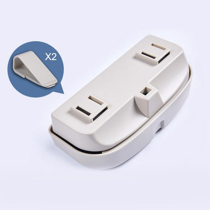 Grey Universal Car Sun Visor Glasses Case, No-Damage Installation Sunglasses Holder, Protective Eyewear V888-ELOSUNG48647