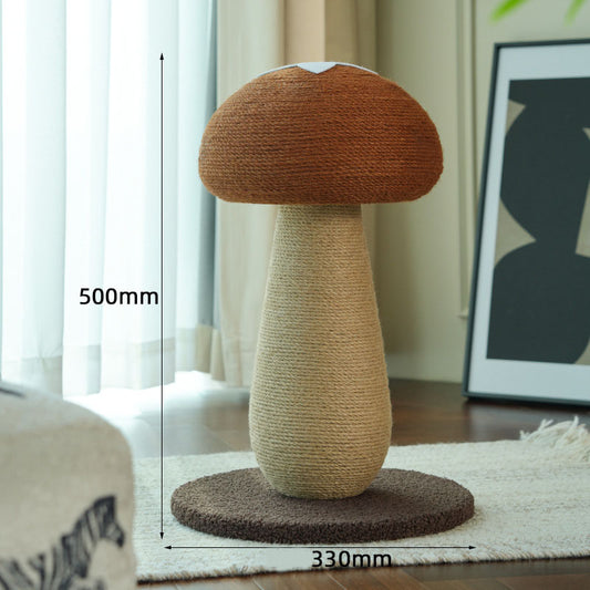 Brown Mushroom Cat Tree with Sisal Scratching Post - Large Vertical Cat Climber, Durable Scratch-Resistant V888-ELOSUNG48682