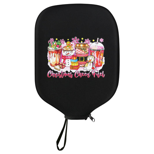 Black Neoprene Pickleball Paddle Cover Protective Case with Fun Graphic Design Durable Beach Tennis Racket V888-ELOSUNG48695