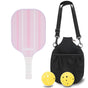 Professional Carbon Fiber Pickleball Paddle Set with Advanced Polymer Core - Includes Outdoor Balls & V888-ELOSUNG48704