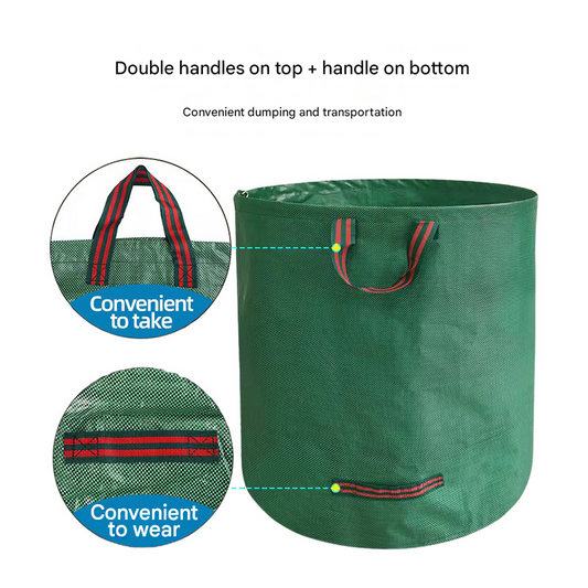 Heavy-Duty Pop-Up Garden Leaf Bag - Large Capacity PP Woven Collection Sack for Leaves, Weeds, Branches & V888-ELOSUNG48710