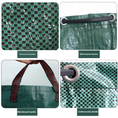 Heavy-Duty Pop-Up Garden Leaf Bag - Large Capacity PP Woven Collection Sack for Leaves, Weeds, Branches & V888-ELOSUNG48710
