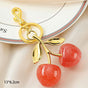 Fashionable Cherry Keychain with Fruit Pendant for Handbags and Keys Stylish Accessory Solution for Local V888-ELOSUNG48816