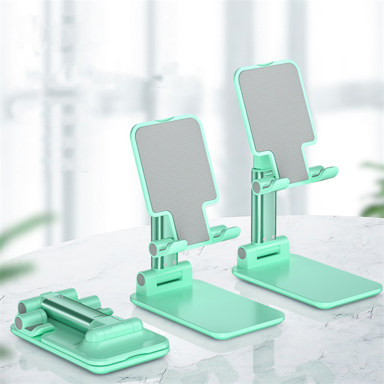 Green Adjustable Desktop Phone Stand with Height Extension and Foldable Design for Online Classes and V888-ELOSUNG48836