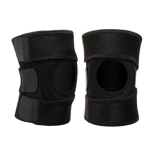 Black Upgraded Sport Knee Pads with Dual Spring Support and Shock Absorption for Basketball Cycling and V888-ELOSUNG48861