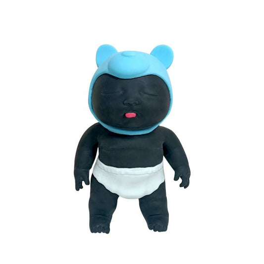 Black 26CM Large Squeeze Ugly Doll Stress Relief Toy Slow Rebound TPR Sand-Filled Squishy Figure for Local V888-ELOSUNG48873