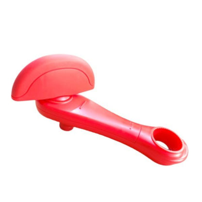 Red Multifunctional Manual Can Opener with Safe Smooth Edge Cutting Effort-Saving Design for Home Kitchen V888-ELOSUNG48888