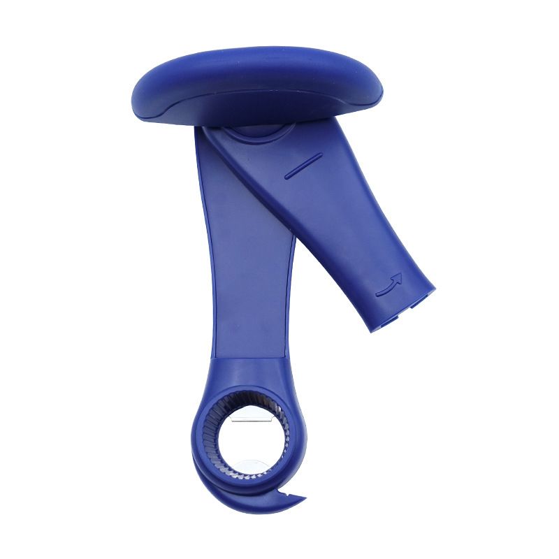 Blue Multifunctional Manual Can Opener with Safe Smooth Edge Cutting Effort-Saving Design for Home Kitchen V888-ELOSUNG48889