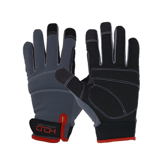 Size XL Touchscreen Work Gloves - Reinforced Padded Palm with Shock Absorption - Lightweight Flexible V888-ELOSUNG48897