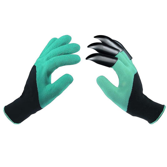 3-Piece Green Gardening Tool Set - Heavy Duty Aluminum Alloy with Bonus Claw Gardening Gloves - Rust V888-ELOSUNG48933