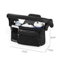 Black Universal Stroller Organizer Bag - Durable Water-Resistant Fabric - Dual Insulated Cup Holders, Large V888-ELOSUNG48936