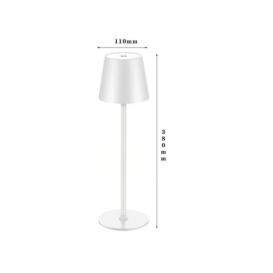 LED High-Foot Table Lamp with Touch Control - Rechargeable Dimmable Bedside Night Light for Bedroom & Living V888-ELOSUNG48981