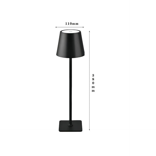LED High-Foot Table Lamp with Touch Control - Rechargeable Dimmable Bedside Night Light for Bedroom & Living V888-ELOSUNG48982