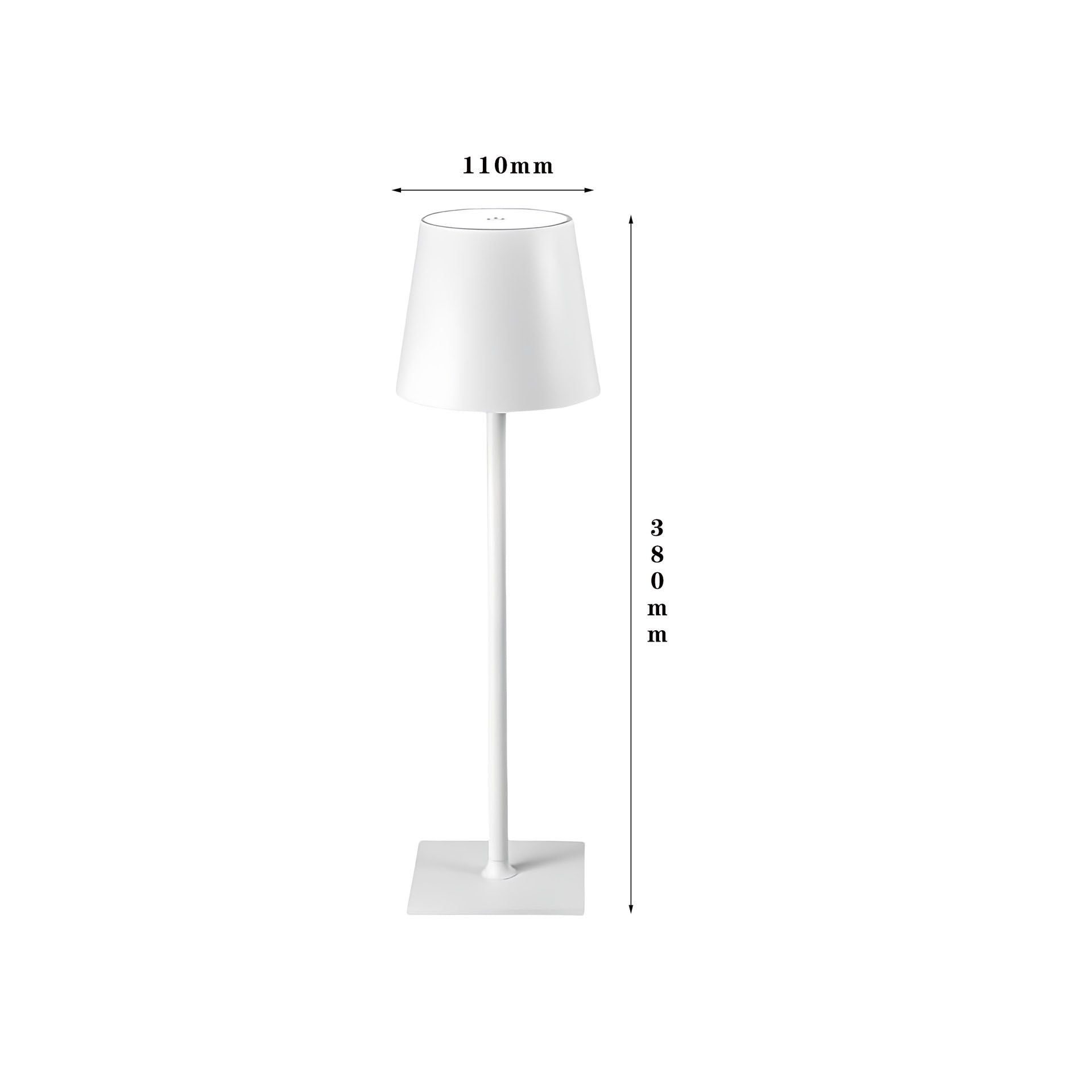 LED High-Foot Table Lamp with Touch Control - Rechargeable Dimmable Bedside Night Light for Bedroom & Living V888-ELOSUNG48983