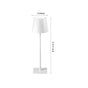 LED High-Foot Table Lamp with Touch Control - Rechargeable Dimmable Bedside Night Light for Bedroom & Living V888-ELOSUNG48983