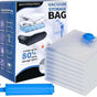 6-Piece Vacuum Storage Bags Set with Hand Pump - Multi-Size Space Saver for Quilts, Clothes & Duvets V888-ELOSUNG48987
