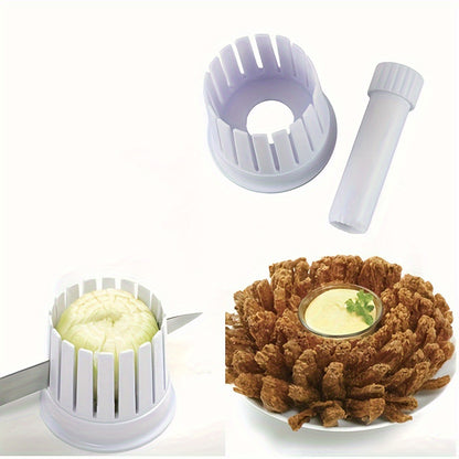 Fried Blooming Onion Maker - Professional Onion Flower Slicer & Cutter, Kitchen Vegetable Garnishing Tool V888-ELOSUNG49090