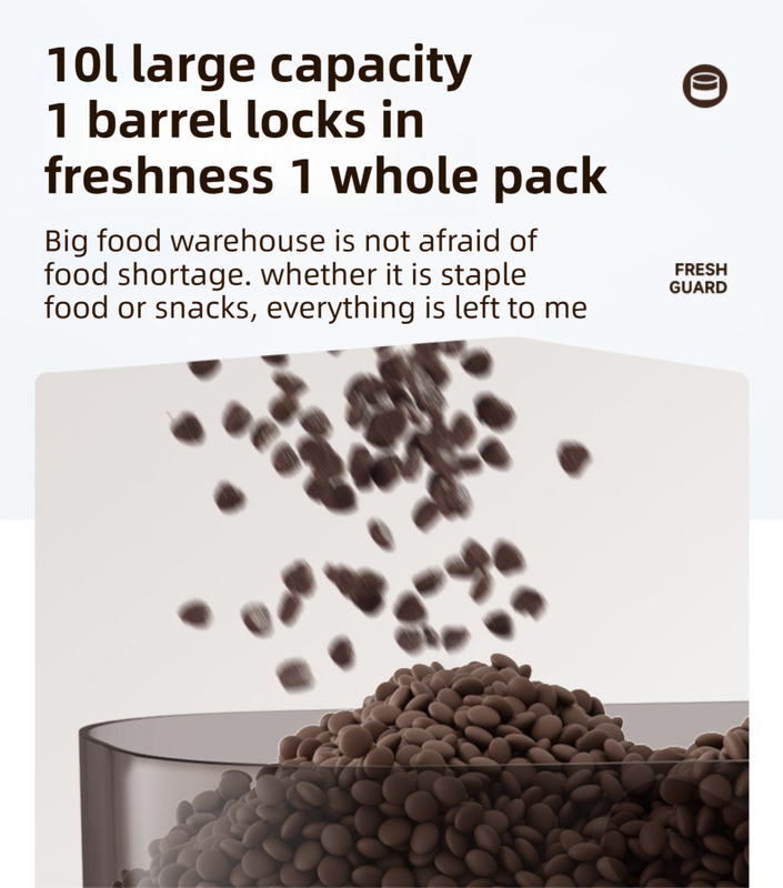 10L Smart Vacuum Pet Food Storage Container - Moisture & Insect Proof, Constant Pressure V888-ELOSUNG49120