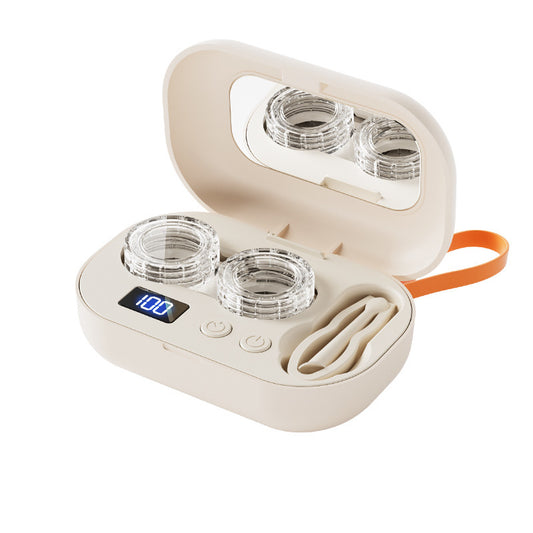 Smart High-Frequency Ultrasonic Contact Lens Cleaner with Digital Display & 4 Level Timer - Portable 3D V888-ELOSUNG491340