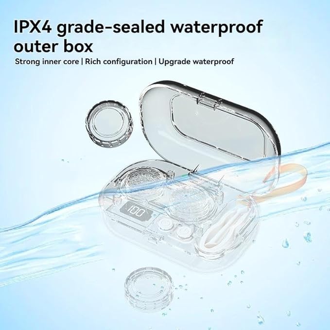 Smart High-Frequency Ultrasonic Contact Lens Cleaner with Digital Display & 4 Level Timer - Portable 3D V888-ELOSUNG491340