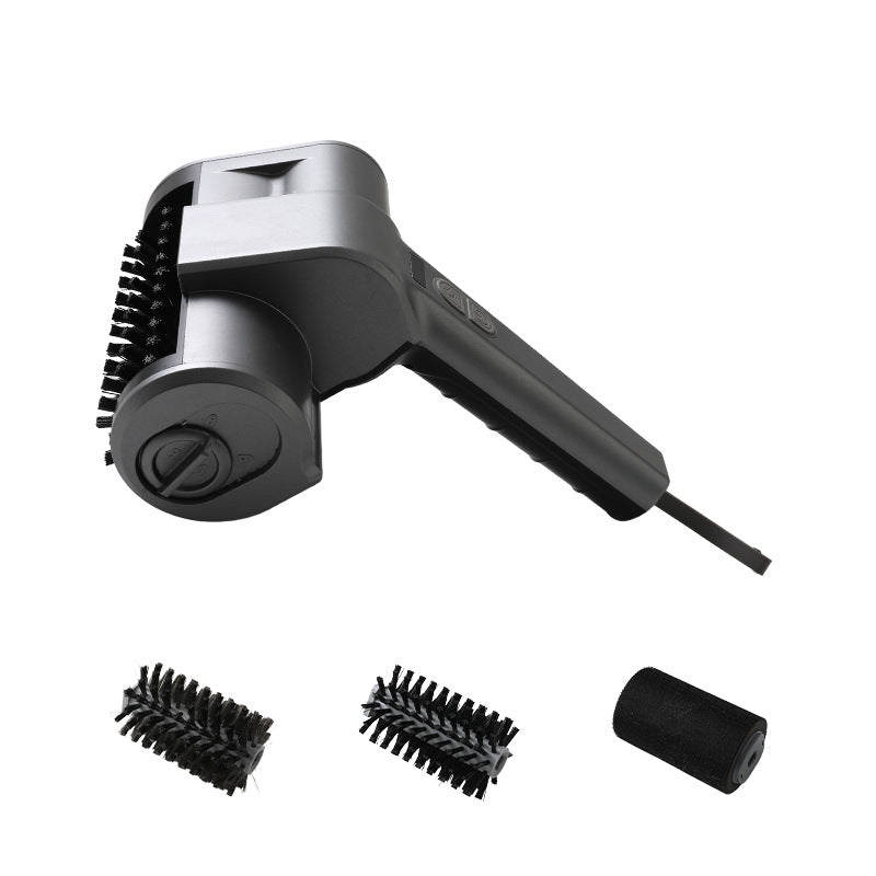 3-in-1 Black Cordless Electric Grill Cleaner Built-in LED & USB Charging - Waterproof High Power BBQ Cleaning V888-ELOSUNG49177