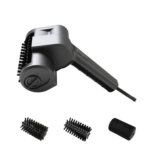 3-in-1 Black Cordless Electric Grill Cleaner Built-in LED & USB Charging - Waterproof High Power BBQ Cleaning V888-ELOSUNG49177