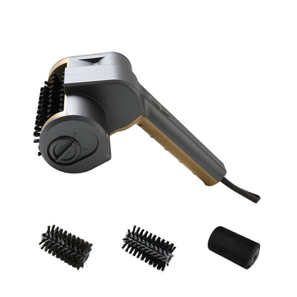 3-in-1 Gold Cordless Electric Grill Cleaner Built-in LED & USB Charging - Waterproof High Power BBQ Cleaning V888-ELOSUNG49179