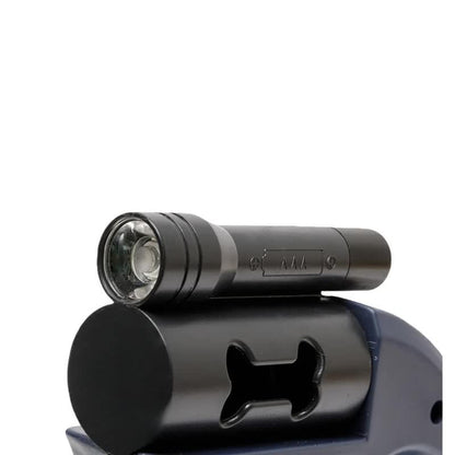 Black One-to-Two Retractable Dog Leash with One-Click Safety Lock & Night Light - 3M Tangle-Free 360 degrees V888-ELOSUNG49225