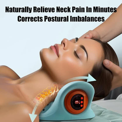 Intelligent Cervical Traction Pillow with Heat Compression & Magnetic Therapy - Red Light Therapy & EMS Pulse V888-ELOSUNG49228