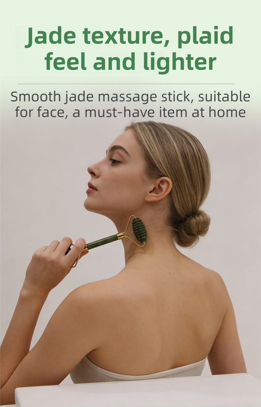 4-in-1 Natural Xiuyan Jade Facial Roller and Gua Sha Set for Face and Body Massage V888-ELOSUNG49237