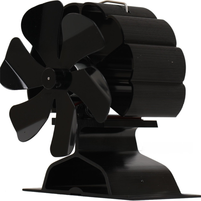 Mini Heat-Powered Fireplace Fan - Eco-Friendly and Self-Powered Silent Thermal Air Circulation Fan for Home V888-ELOSUNG49255