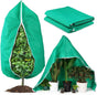 4-Pack Winter Plant Cold Protection Covers with Zipper & Drawstring - Thickened Frost Thermal Blankets and UV V888-ELOSUNG49259