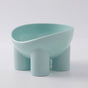 2-Pack Macaron Blue Elevated Pet Bowls with Anti-Tip 4-Leg Base - Ergonomic Tilted Neck Protection Cat Food & V888-ELOSUNG49267