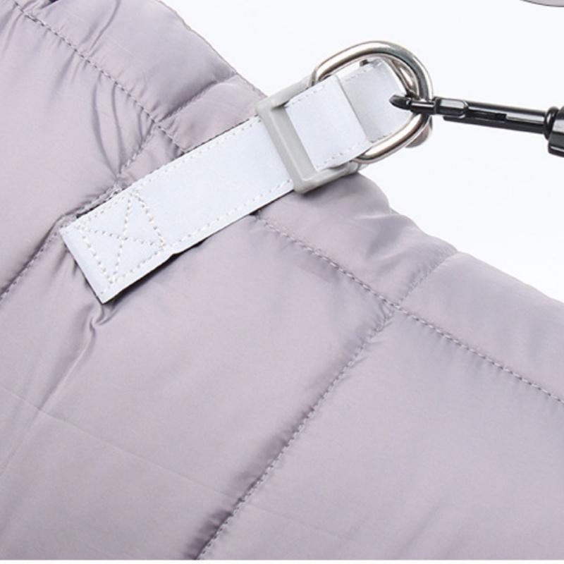 M Size Blue Winter Waterproof Dog 4 Leg Jumpsuit for Full Body Warmth - Reflective Windproof Pet Puffer Coat V888-ELOSUNG49282
